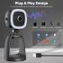 Boya BY-CM6A USB Condenser Microphone for Streaming Gaming PC Podcast Mic With1080P HD Camera and Fill Light for YouTube Studio Music Recording Singing Video for Windows Mac Laptop Desktop Mac Phones -Black